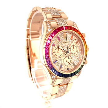 Rainbow rolex hot sale rose gold